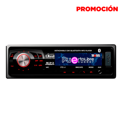 AUTORADIO MODELO 6248 50Wx4 FM MP3 BT USB CAR AUDIO