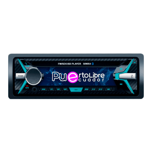 AUTORADIO BLUETOOTH MODELO MP3 50Wx4 FM MP3 BT USB CAR AUDIO Mascarilla Desmontable