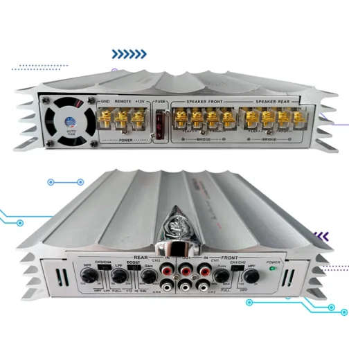 AMPLIFICADOR V13 1200W AUDIO CAR - Imagen 3