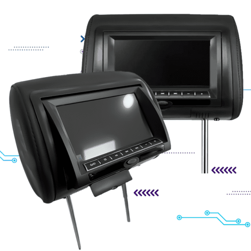 CABECERA DVD  2 PANTALLAS 7" MP3 USB CD + CONTROL REMOTO - Imagen 3