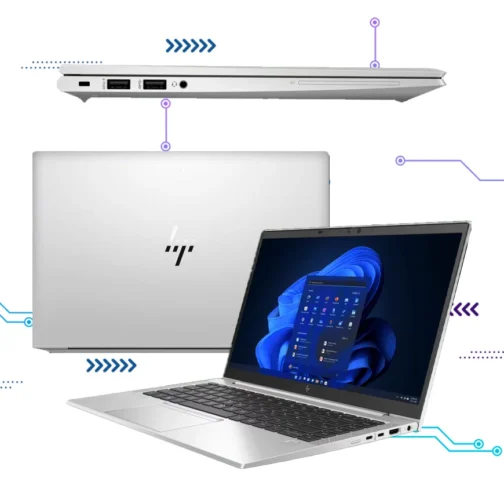HP ELITEBOOK 845 G8 AMD Ryzen™ 5 PRO 5650U 256GB SSD 16GB RAM 14″ W11 PRO - Imagen 3