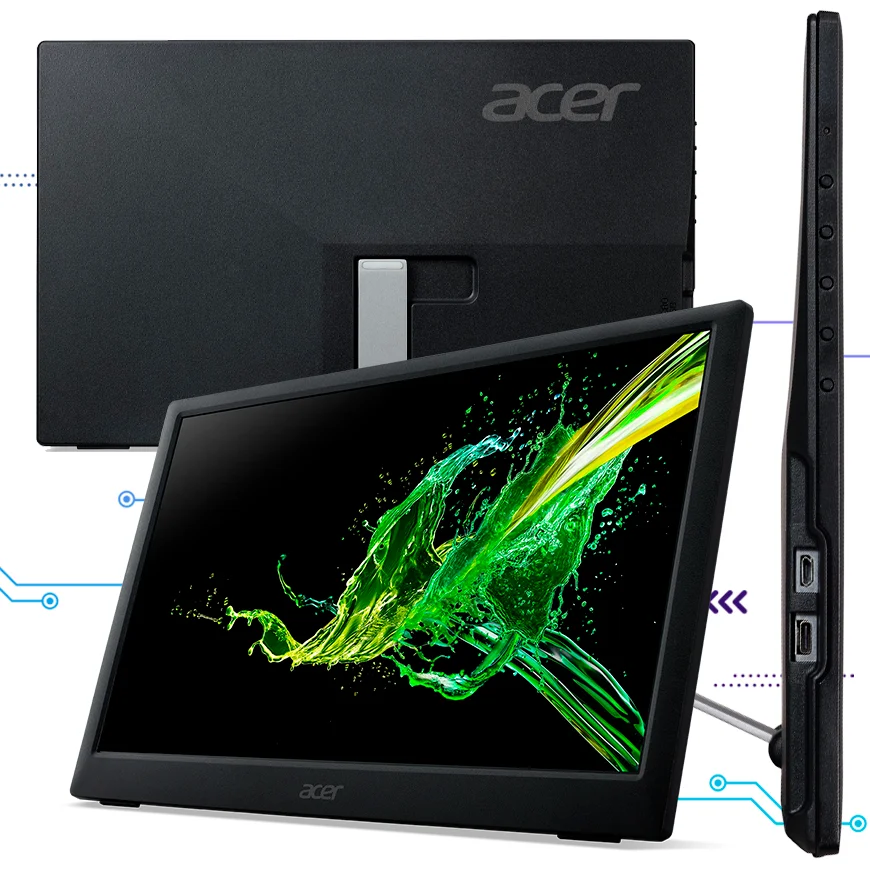 ACER Monitor Portatil PM161Q 15.6" FHD Portable USB-C - Imagen 3